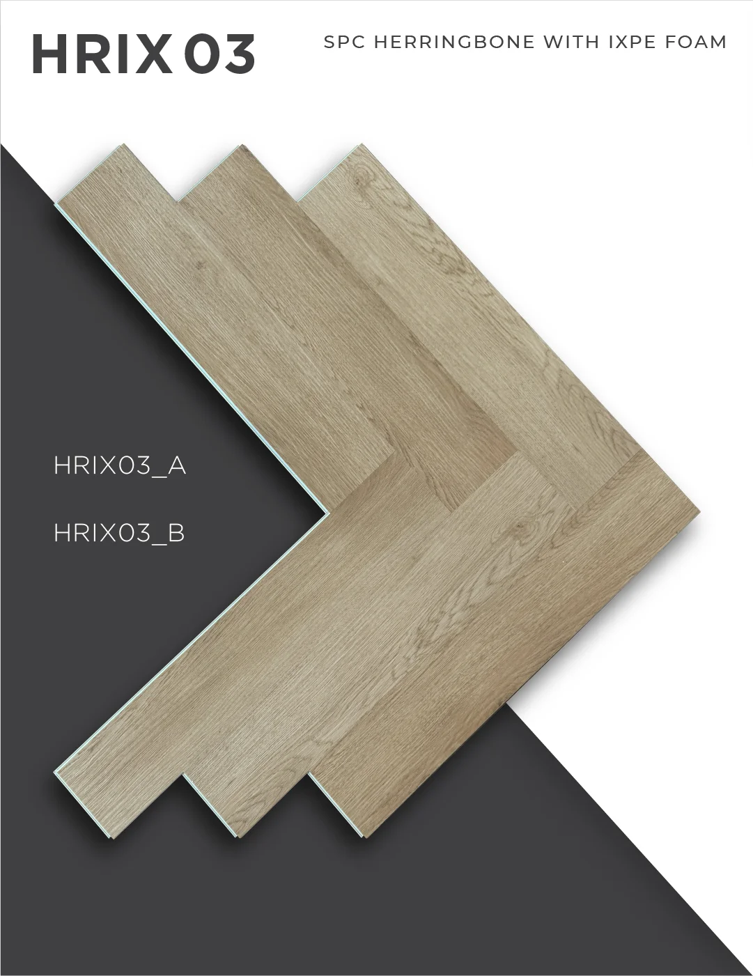 กระเบื้องยาง กระเบื้องไว้นิล spc คลิ๊กล็อค click lock ก้างปลา herringbone ixpe foam