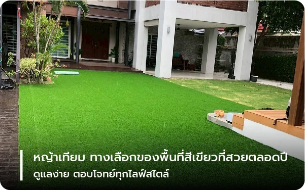 หญ้าเทียม ทางเลือกของพื้นที่สีเขียวที่สวยตลอดปี ดูแลง่าย ตอบโจทย์ทุกไลฟ์สไตล์