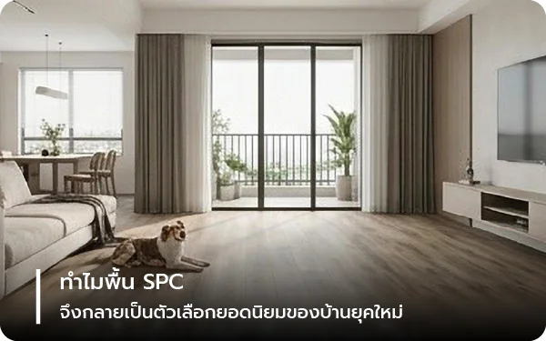 ทำไมพื้น SPC จึงกลายเป็นตัวเลือกยอดนิยมของบ้านยุคใหม่